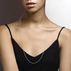 Rope Necklace in Sterling Silver, 1.5mm