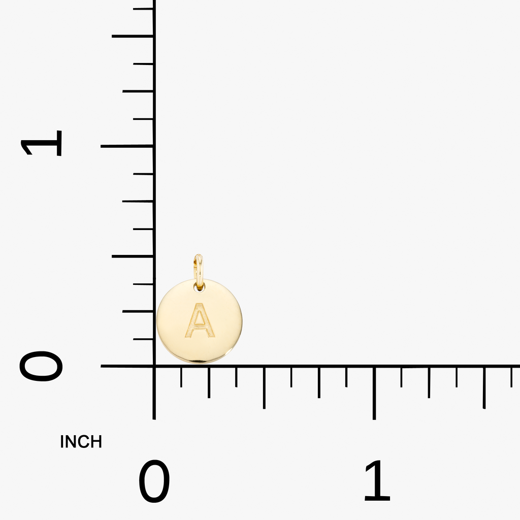 Adjustable Initial Pendant Necklace in 18k Gold Over Sterling Silver