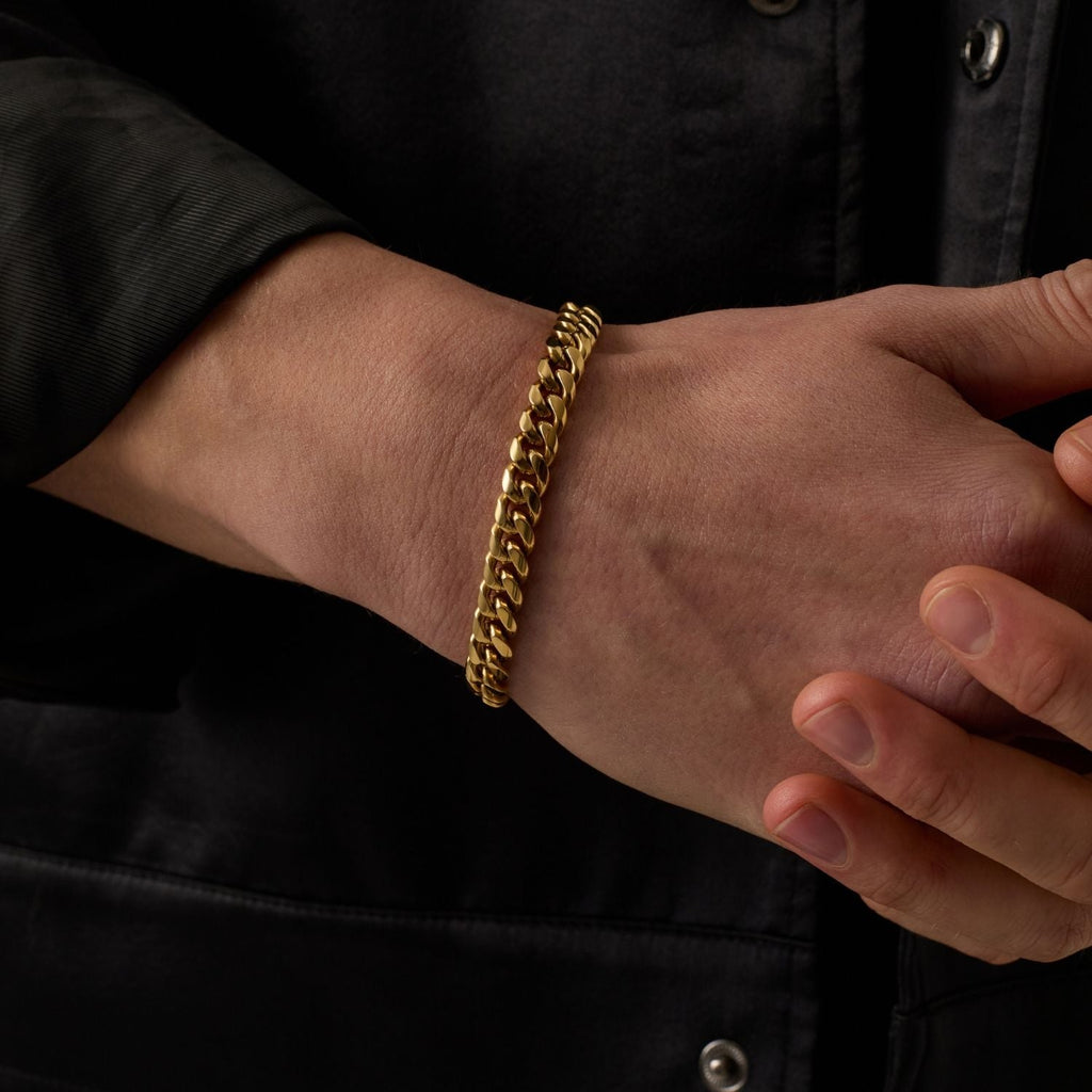 Cuban Bracelet (Gold) 8mm