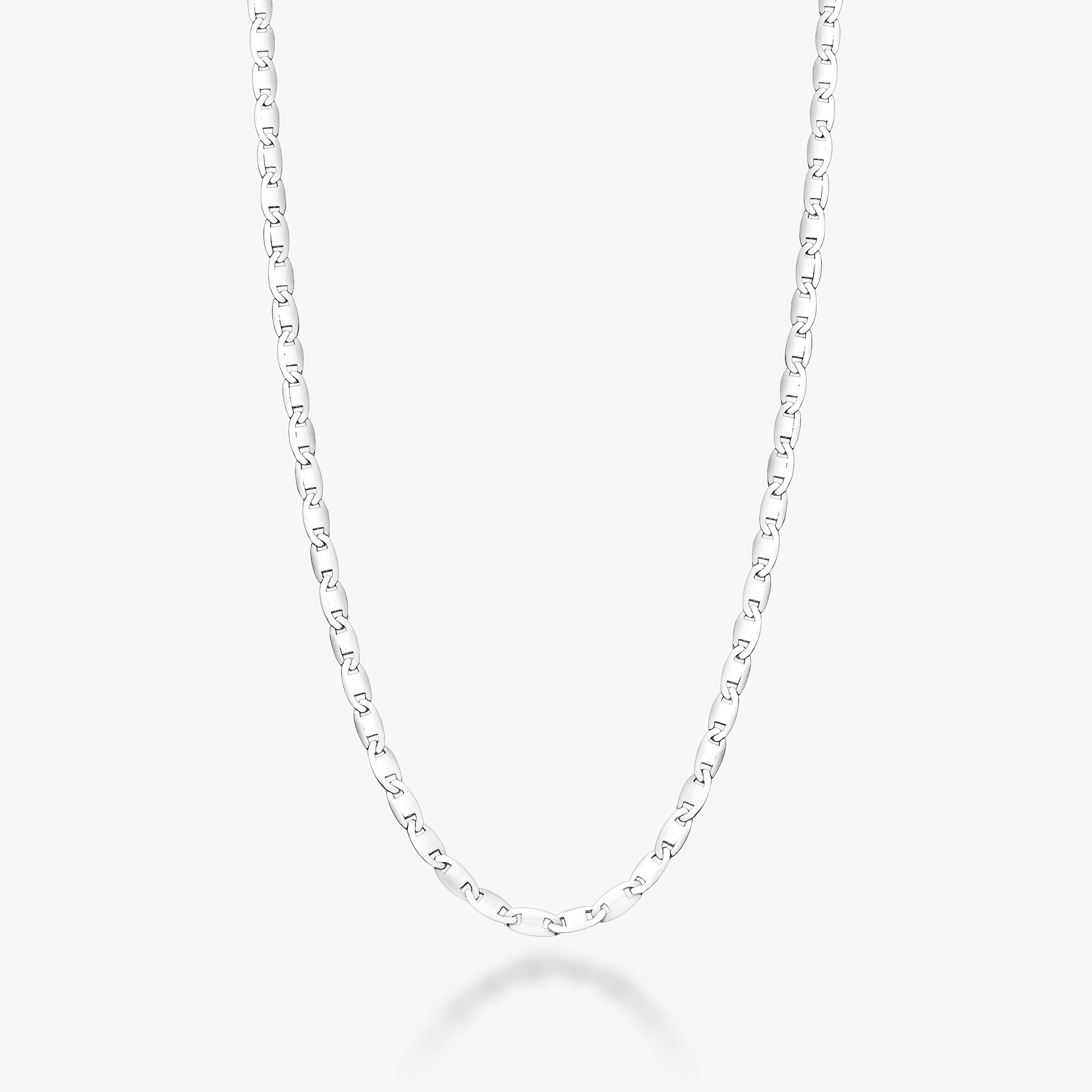 Valentino Chain Necklace in Sterling Silver, 3.5mm