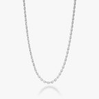 Cable Chain Necklace in Sterling Silver, 2mm