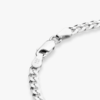 Cuban Chain Bracelet in Sterling Silver, 3.5mm