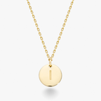 Adjustable Initial Pendant Necklace in 18k Gold Over Sterling Silver