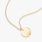 Adjustable Initial Pendant Necklace in 18k Gold Over Sterling Silver