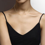 Adjustable Bolo Box Necklace in 18k Gold Over Sterling Silver, 1mm