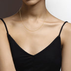 Adjustable Bolo Box Necklace in 18k Gold Over Sterling Silver, 1mm