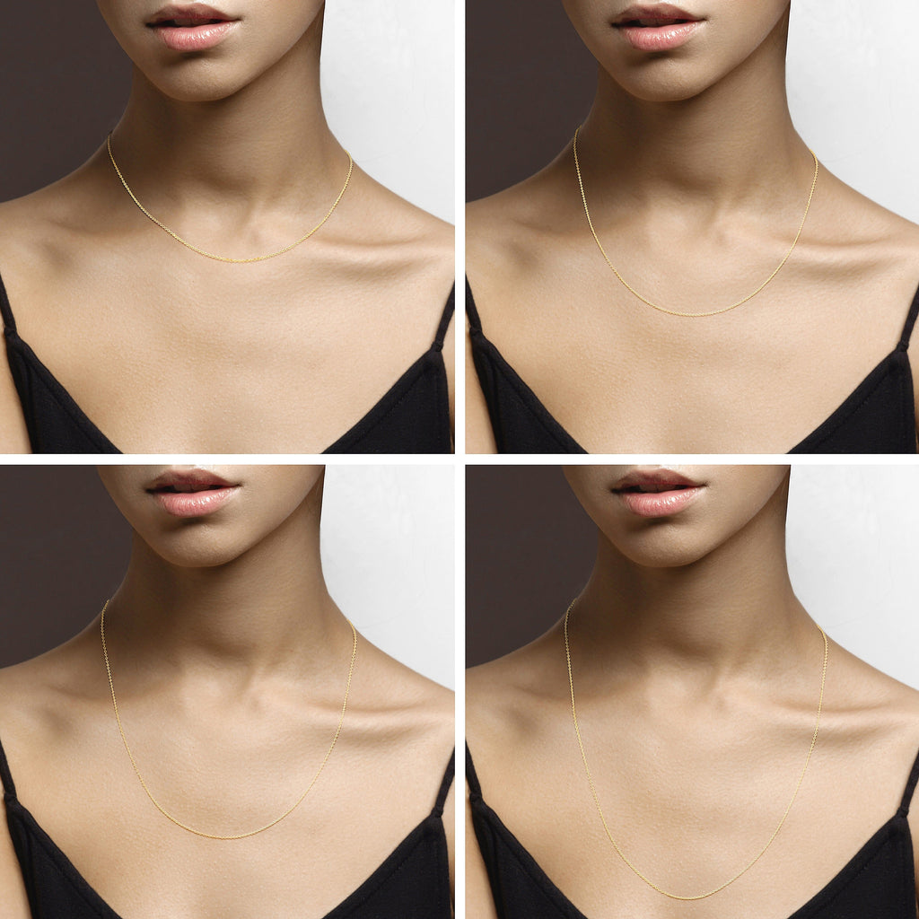 Adjustable Bolo Cable Necklace in 18k Gold Over Sterling Silver, 1.3mm