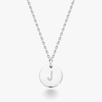 Adjustable Initial Pendant Necklace in Sterling Silver