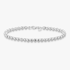 Bead Strand Bracelet in Sterling Silver, 4mm