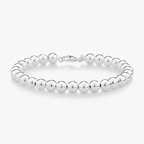 Bead Strand Bracelet in Sterling Silver, 6mm