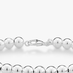 Bead Strand Bracelet in Sterling Silver, 6mm