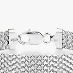 Bismark Mesh Bracelet in Sterling Silver, 12mm