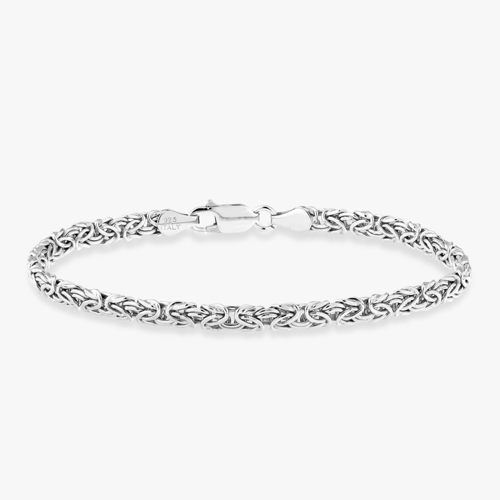 Byzantine Bracelet in Sterling Silver, 4mm