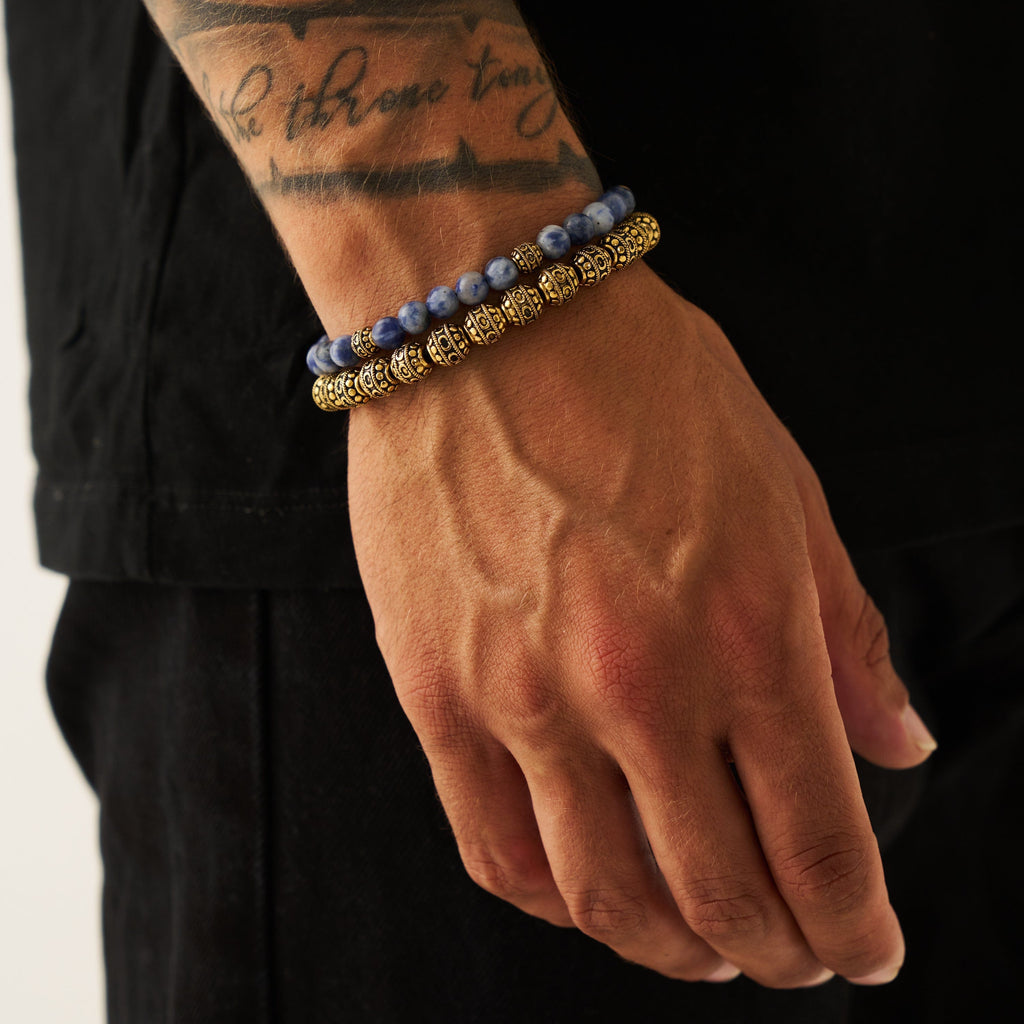 Kiwi Stone Bracelet (Gold)