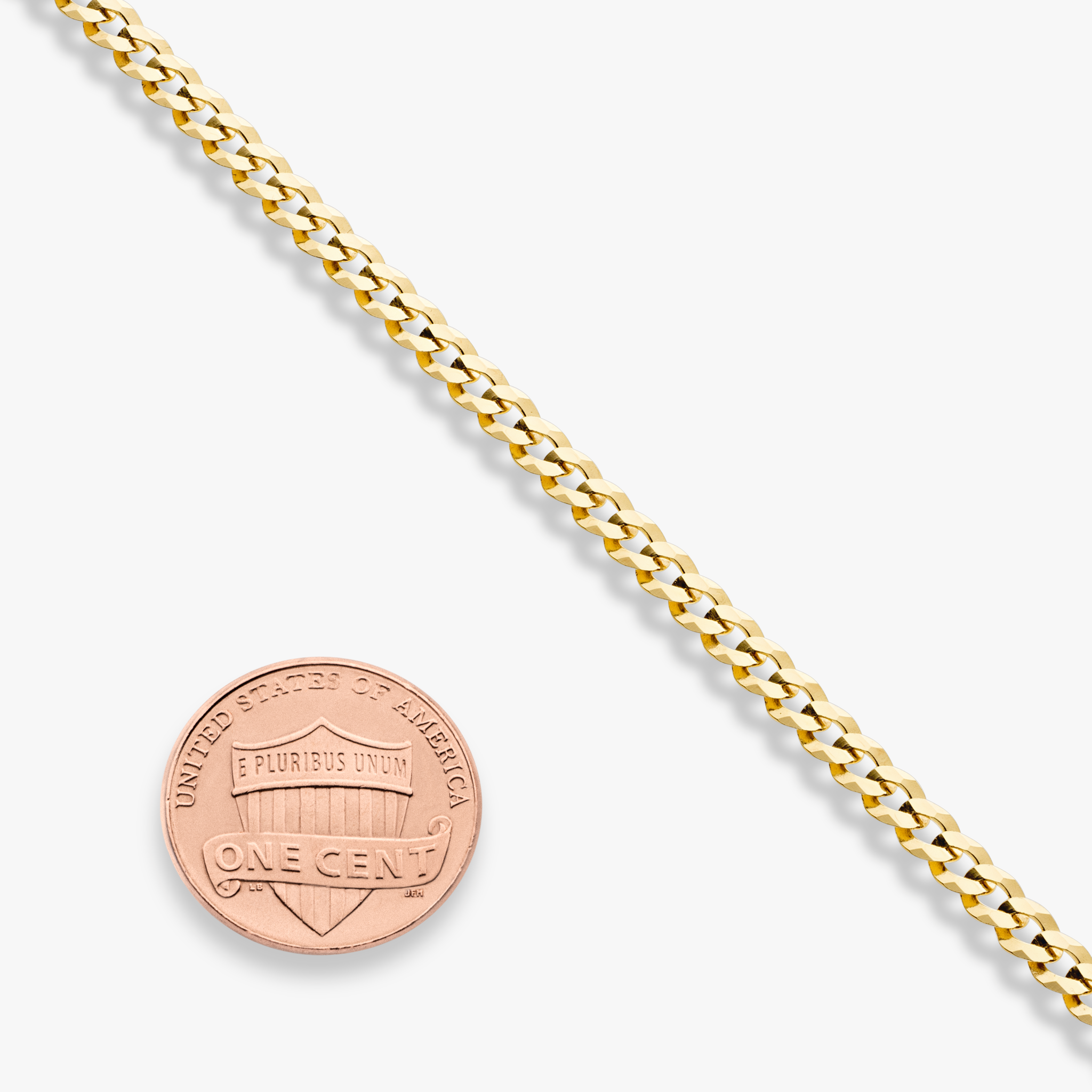 Cuban Anklet in 18k Gold Over Sterling Silver, 3.5mm