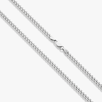 Cuban Anklet in Sterling Silver, 3.5mm