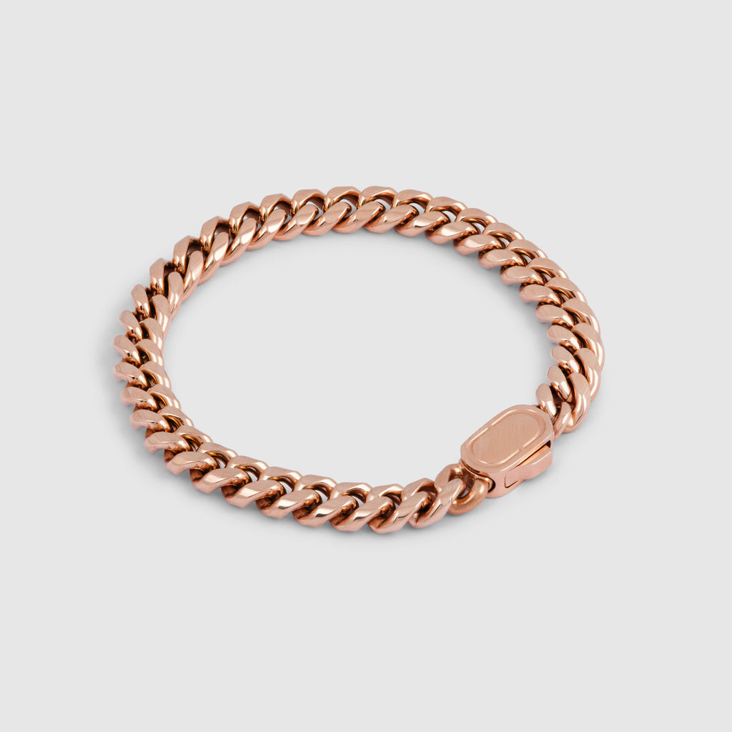Cuban Bracelet (Rose Gold) 4mm
