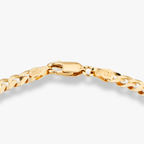 Cuban Chain Bracelet in 18k Gold Over Sterling Silver, 5mm