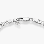 Cuban Chain Bracelet in Sterling Silver, 5mm