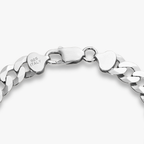 Cuban Chain Bracelet in Sterling Silver, 9mm