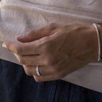 Cuban Link Band Ring in Sterling Silver, 4mm