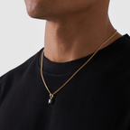 Emerald Stone Pendant (Gold)