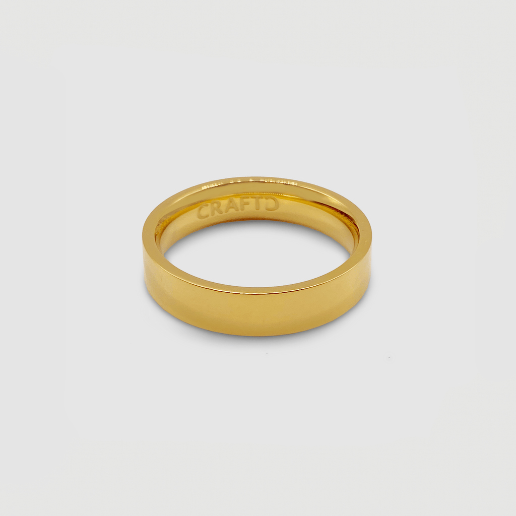 Flat Band Ring (Gold) 5mm