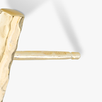 Hammered Flat Bar Stud Earrings in 18k Gold Over Sterling Silver