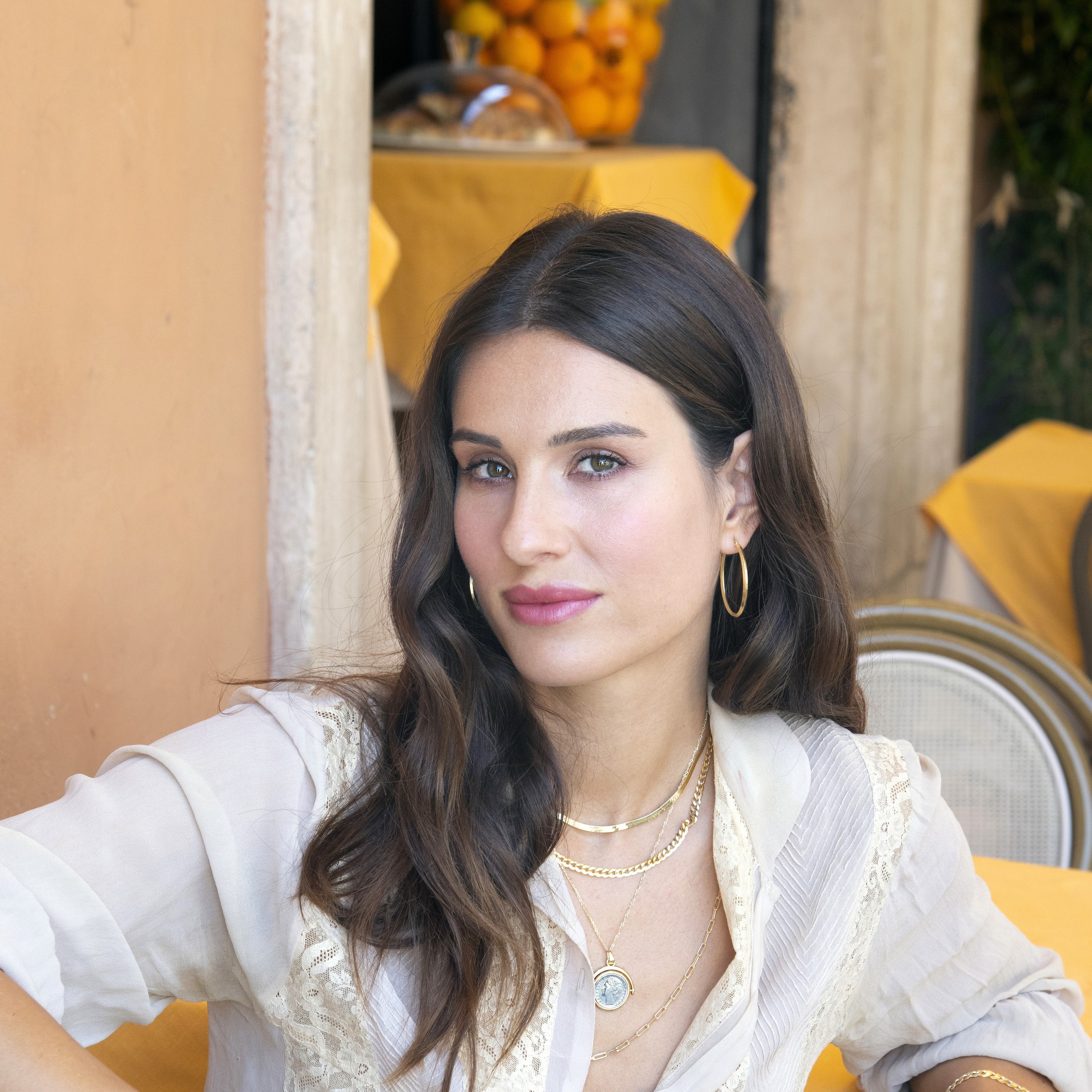 Knife Edge Hoop Earrings in 18k Gold Over Sterling Silver, 40mm