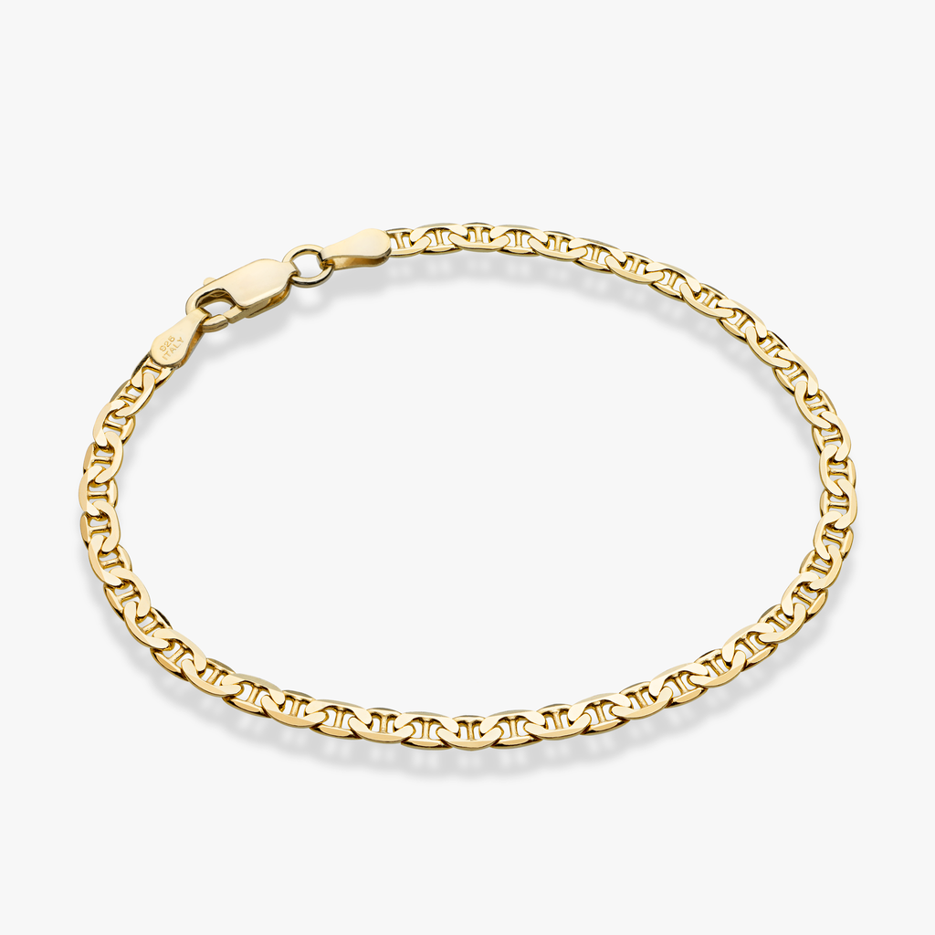 Mariner Anklet in 18k Gold Over Sterling Silver, 3mm