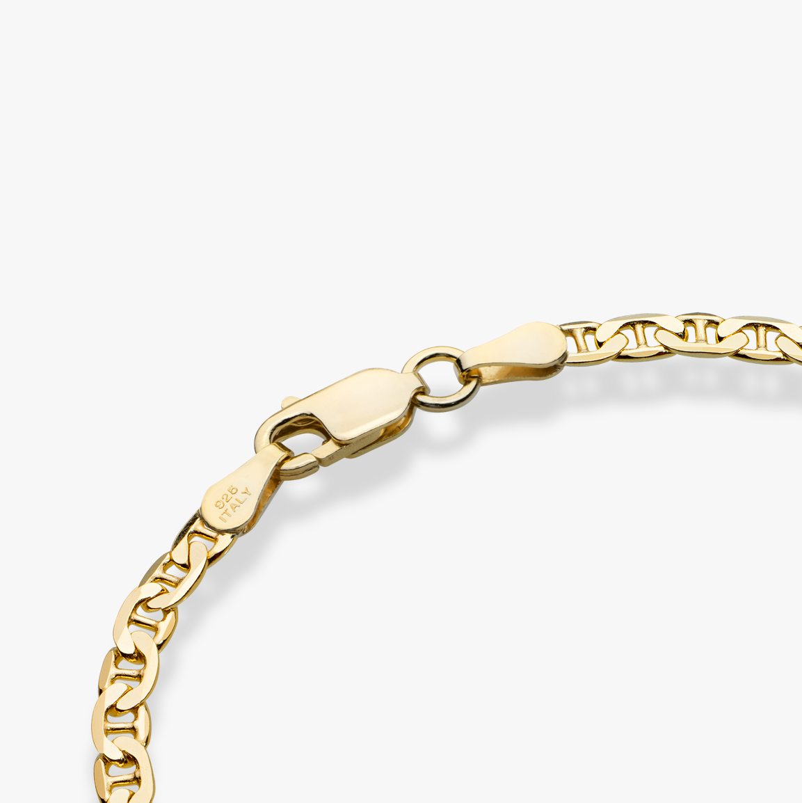 Mariner Anklet in 18k Gold Over Sterling Silver, 3mm