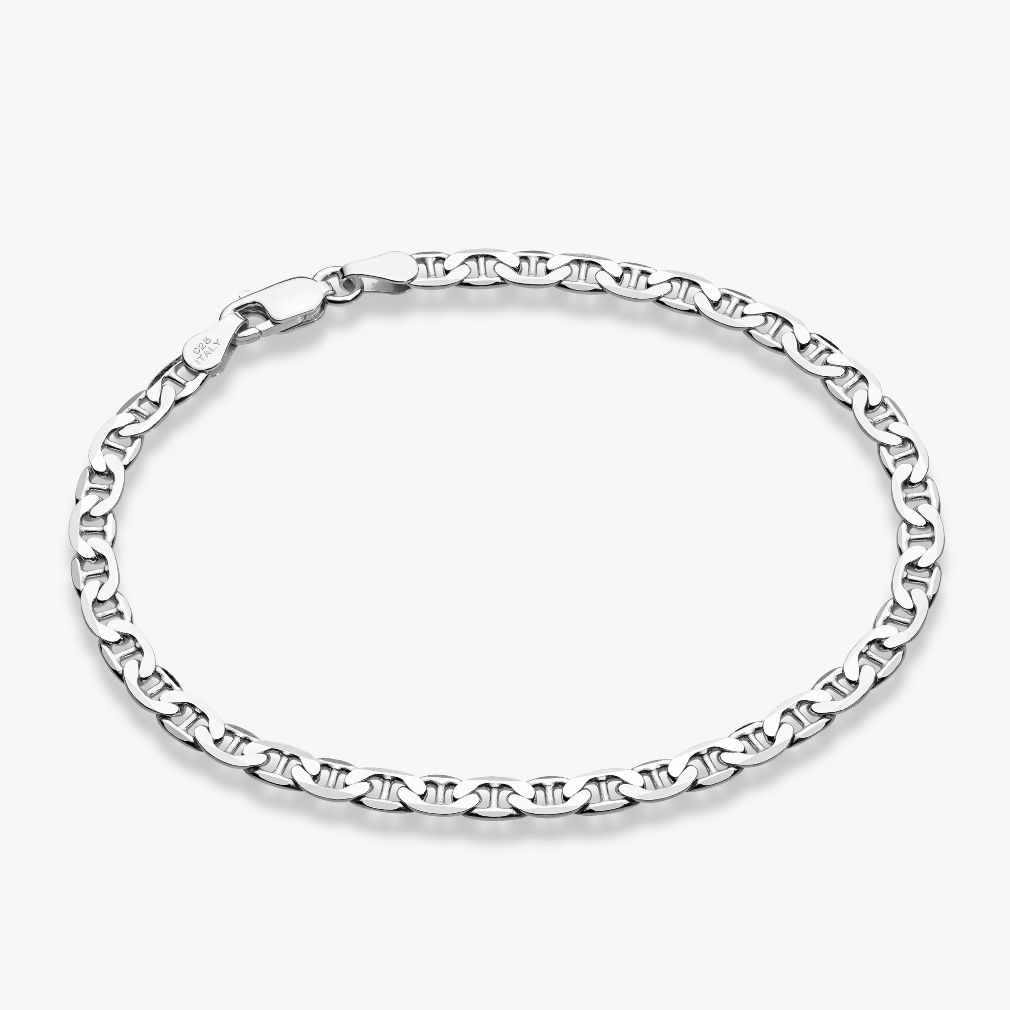 Mariner Anklet in Sterling Silver, 4mm