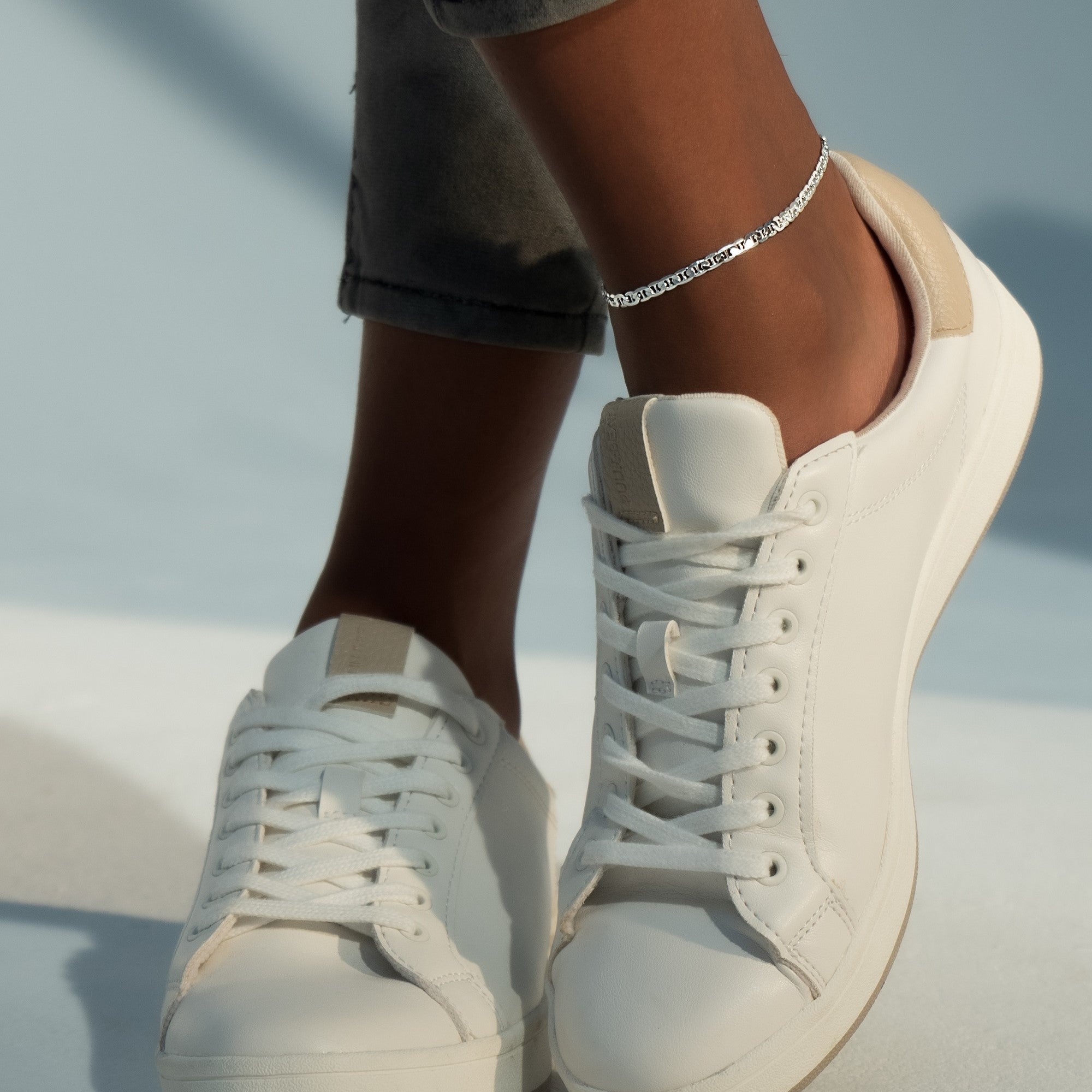 Mariner Anklet in Sterling Silver, 4mm