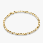 Mariner Chain Bracelet in 18k Gold Over Sterling Silver, 4mm
