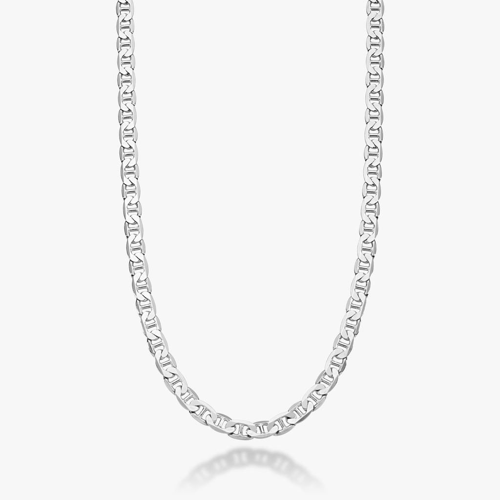 Mariner Chain Necklace in Sterling Silver, 6mm