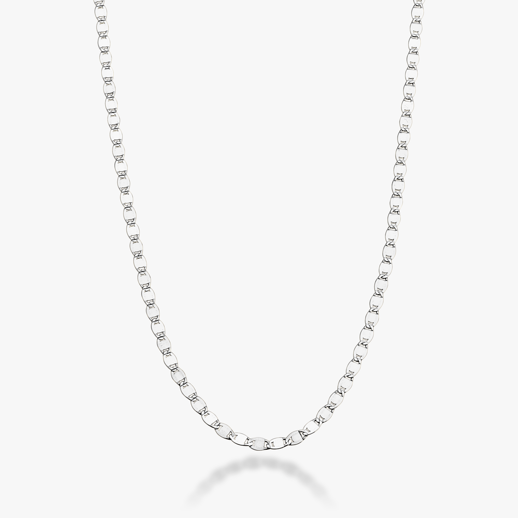 Mirror Link Necklace in Sterling Silver