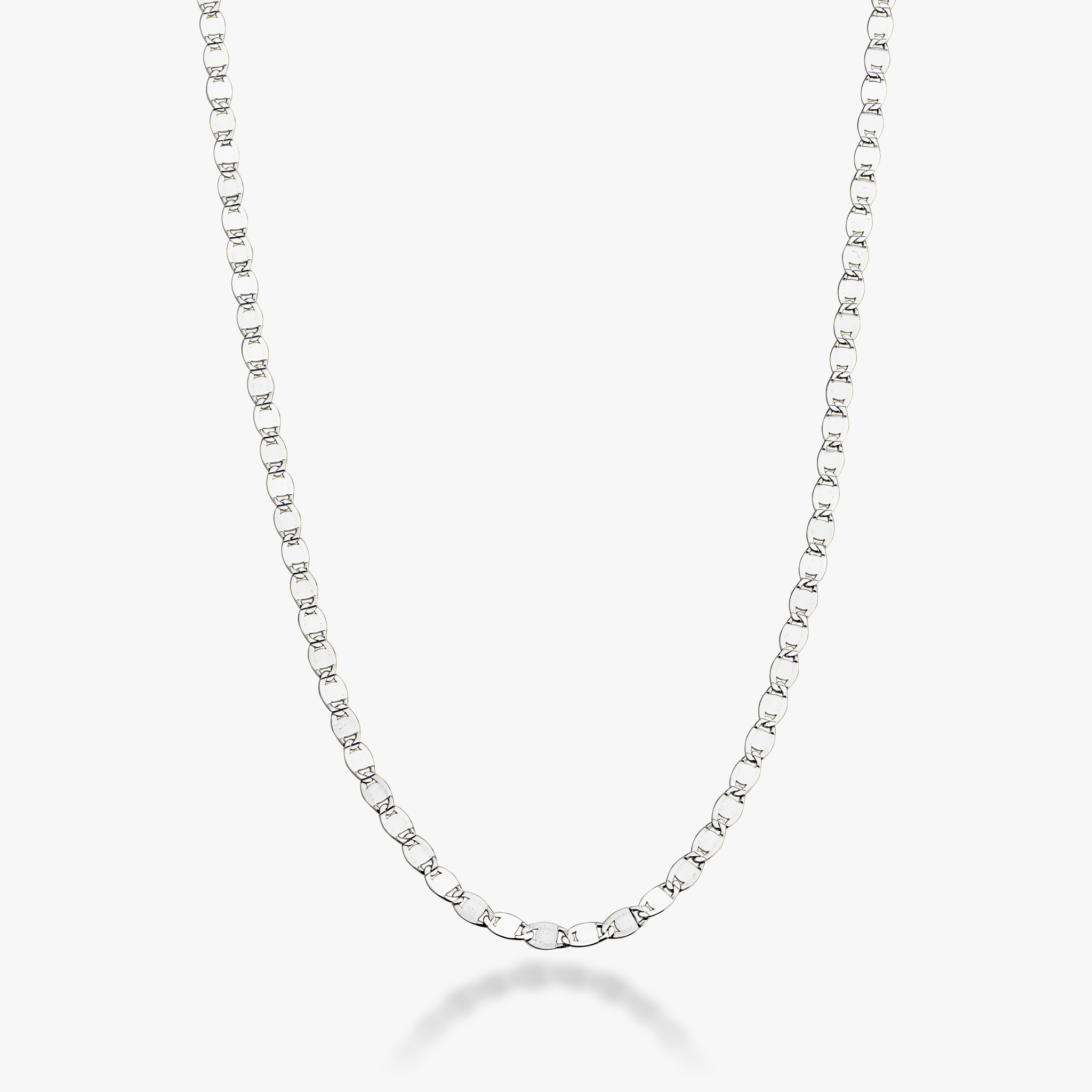 Mirror Link Necklace in Sterling Silver