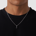 Onyx Stone Pendant (Silver)