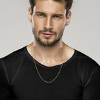 Paperclip Chain Necklace in 18K Gold over Sterling Silver, 2mm