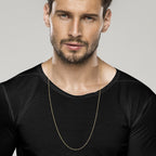 Paperclip Chain Necklace in 18K Gold over Sterling Silver, 2mm