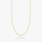 Paperclip Chain Necklace in 18K Gold over Sterling Silver, 2mm