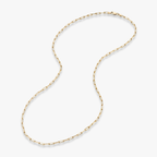 Paperclip Chain Necklace in 18K Gold Over Sterling Silver, 3mm