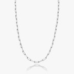 Paperclip Chain Necklace in Sterling Silver, 2.5mm