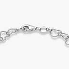 Rolo Heart Bracelet in Sterling Silver, 5mm