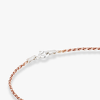 Rope Anklet in Two-tone 18k rose gold over sterling silver, 1.5mm
