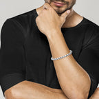 Round Box Chain Bracelet in Sterling Silver, 6.5mm