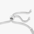 Round Mesh Adjustable Bolo Bracelet in Sterling Silver, 3mm