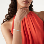 Flat Snake Bracelet in Sterling Silver, 4mm