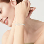 Bead Strand Bracelet in Sterling Silver, 6mm