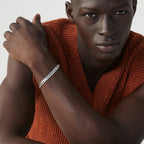 Cuban Chain Bracelet in Sterling Silver, 7mm